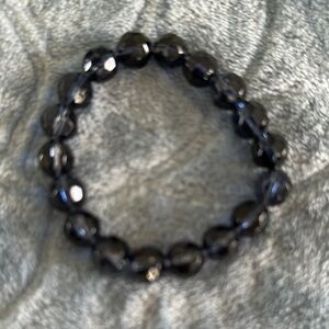 Faceted Hematite stretch bracelet